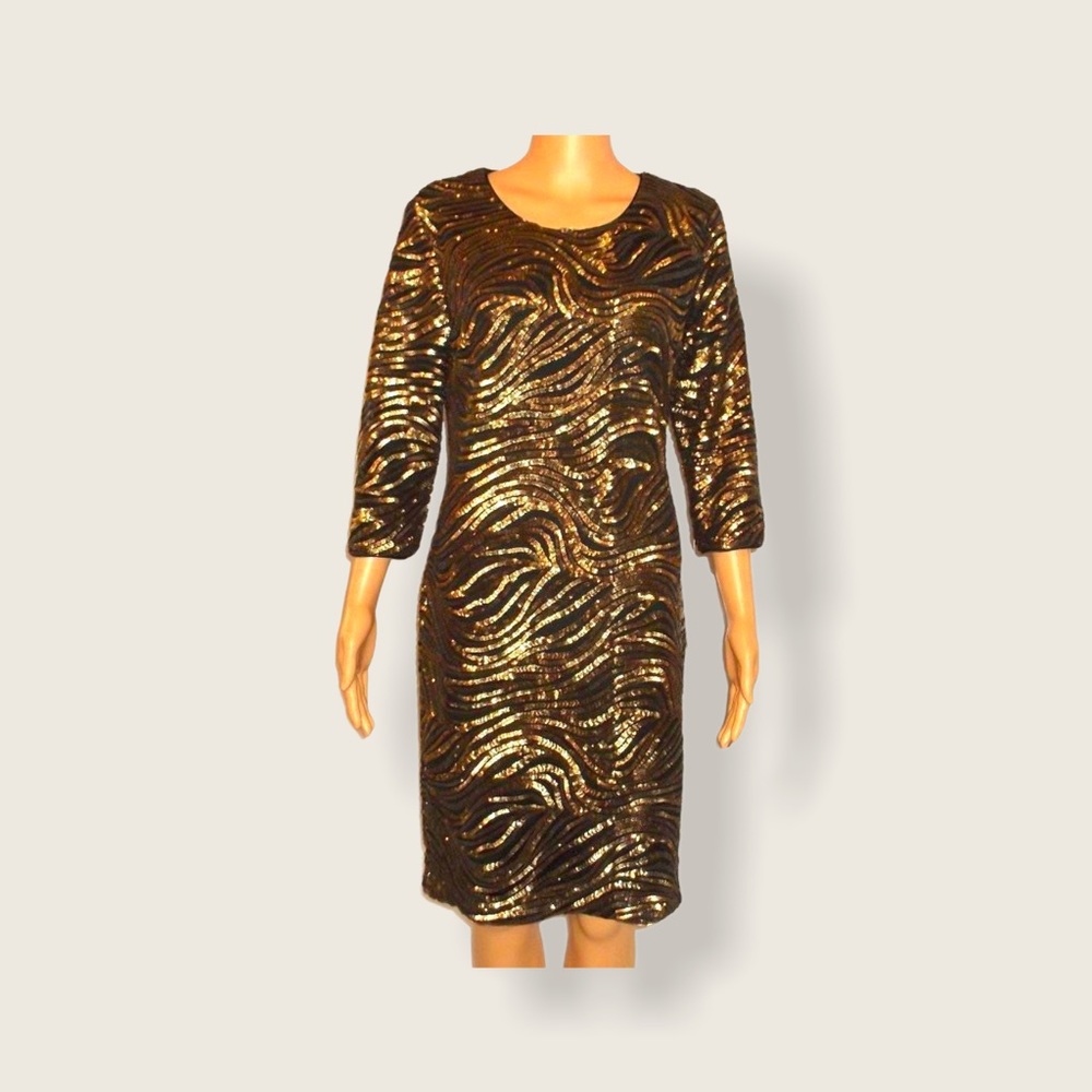 Gibson & Latimer Sequin Cocktail Party Dress NWT 6